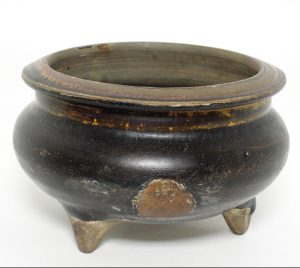 brown glazed censer