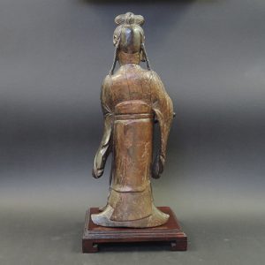 Yuan wood Guanyin | back | Bovens Amsterdam