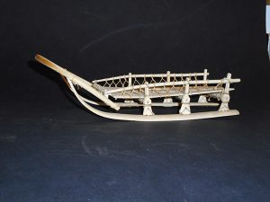Eskimo ivory sled model 2