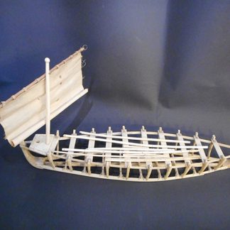 Eskimo umiak bone model