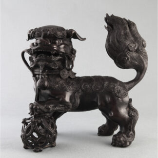 Ming bronze Lion incense burner